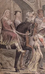 Blake-Cant-pilgrims-detail-b1 Farbige Gravur, 2. Zustand (1810)